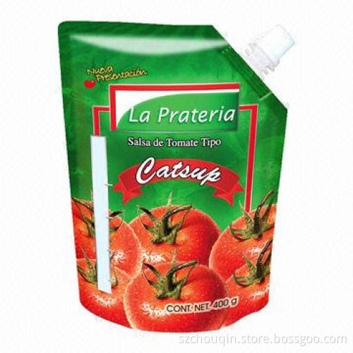 Liquid Food Packaging Pouch, Made of Aluminum Foil, with Spout